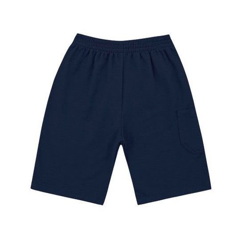 SHORT AZUL MARINO ALGODÓN BOLSILLO-0