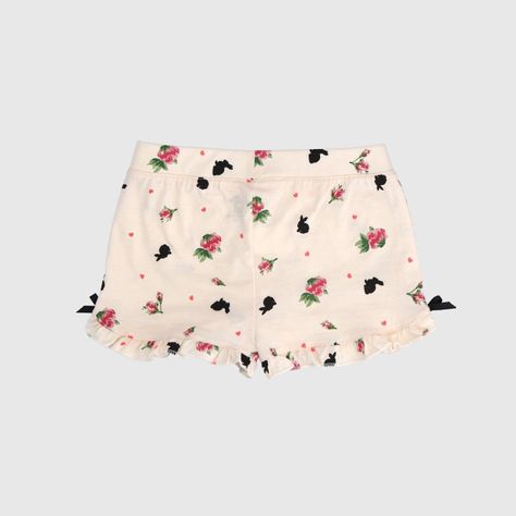 SHORT BEIGE CON VUELOS ALGODÓN PERUANO-1