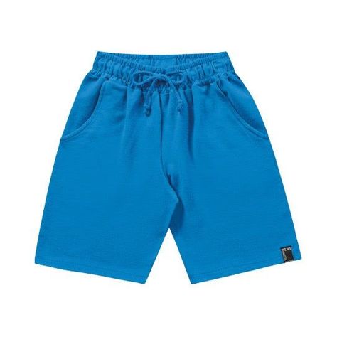 SHORT AZUL CLARO ALGODÓN-0
