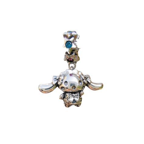 Charm Ovejita Bebé Con Orejas Grandes Plata 925 Silver Heart-0