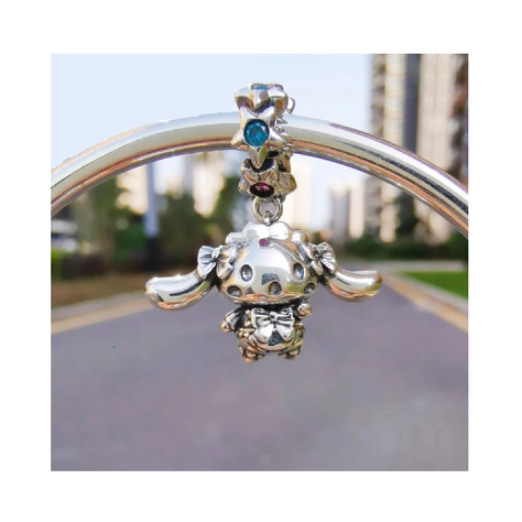 Charm Ovejita Bebé Con Orejas Grandes Plata 925 Silver Heart-3