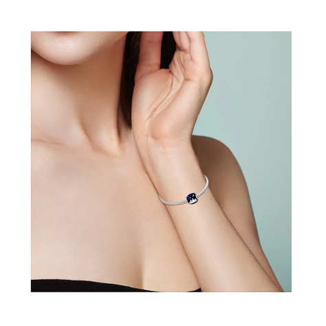 Charm Familia Unida Cielo Estrellado Plata 925 Silver Heart-3