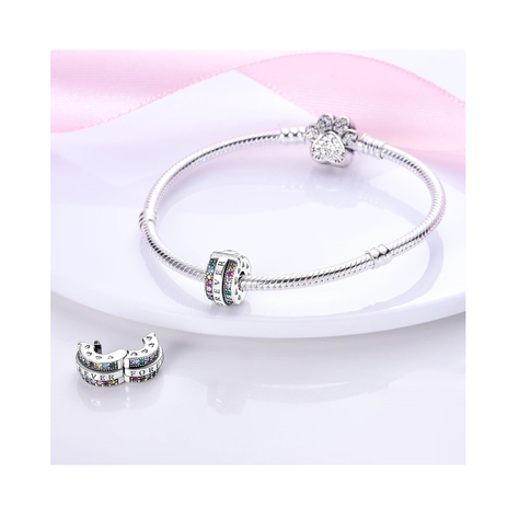 Charm Clip Forever Circones Corazones Plata 925 Silver Heart-2