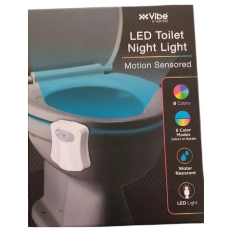 LUZ LED SENSOR DE PRESENCIA INODORO SANITARIO TOILET WC NC54	-6