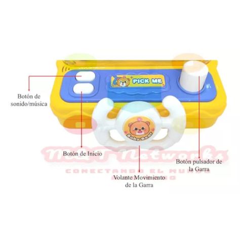 JUGUETE MAQUINA SACA PELUCHE KAWAII JUGUETE NC34-3