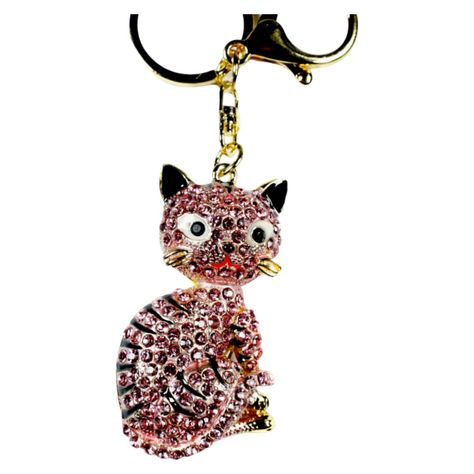 Llavero Gatito Cariñoso  Cristales Aj55-2
