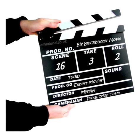 Claqueta Accion Para Cine Youtube Videoclips Aa41-0