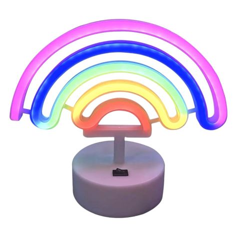 Lampara Rainbow Arcoiris 5 Colores Usb Neon Arco Iris Nc04-1