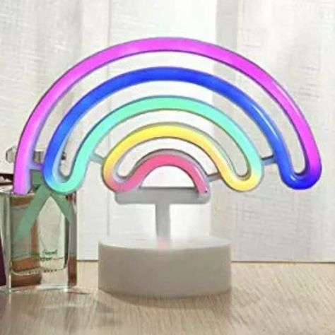 Lampara Rainbow Arcoiris 5 Colores Usb Neon Arco Iris Nc04-4