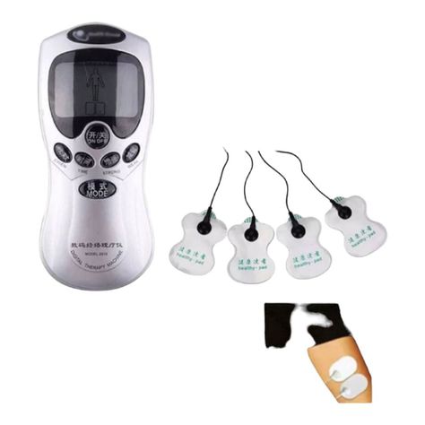 ELECTRO FÍSICO ELECTRO ESTIMULADOR MASAJEADOR TENS 4 PARCHES AM96-5