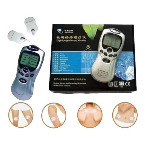 ELECTRO FÍSICO ELECTRO ESTIMULADOR MASAJEADOR TENS 4 PARCHES AM96-6