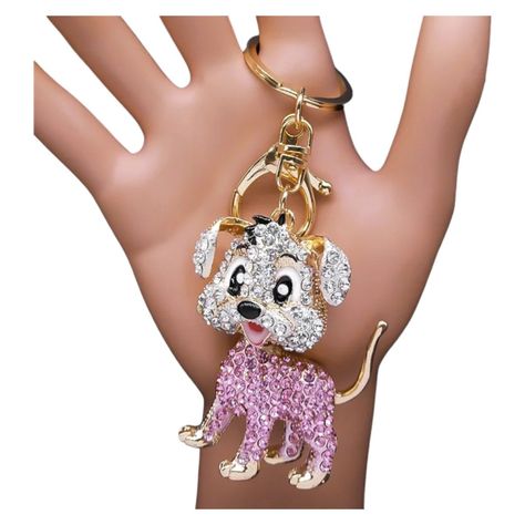 Llavero Perrito fifi Cristales Aj46-1