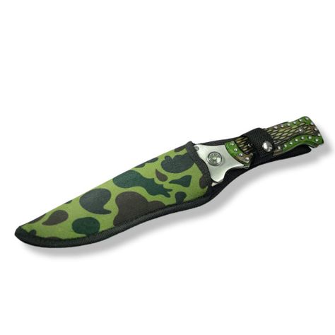 Navaja Cuchillo Camping Aligator Con Linterna An88-2