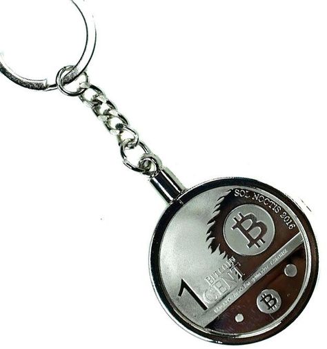 Llavero Bitcoin 1 Cent Exclusivo Alta Calidad De Lujo. Aj21-2