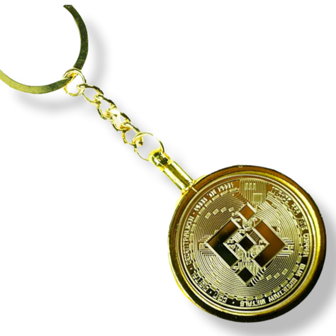 Llavero Binance Gold De Lujo. Aj20-0