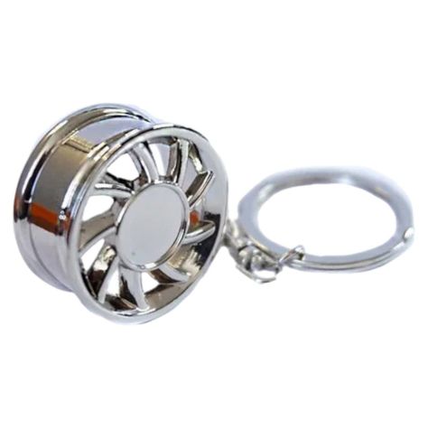 Llavero  Rin Auto Deportivo Plateado Ab82-1