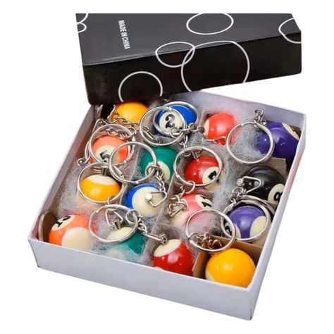 SET 16 LLAVEROS POOL BILLA COMBO CAJA PACK NC16-5
