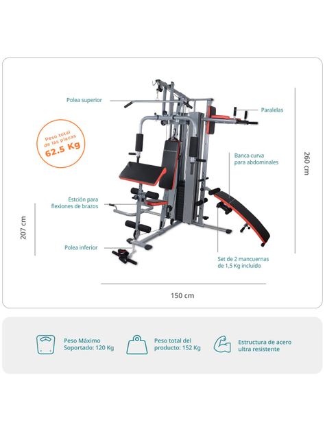Home Gym Bodytrainer Estación Multifuncional HM-320 Pro-1