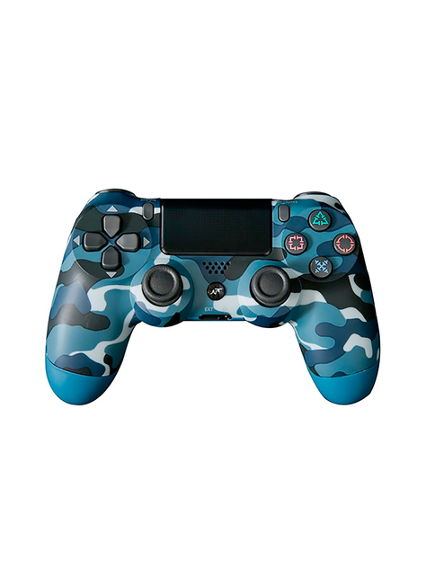 Control Gamepad Inalámbrico Njoytech Camuflado Azul Para Ps4-0