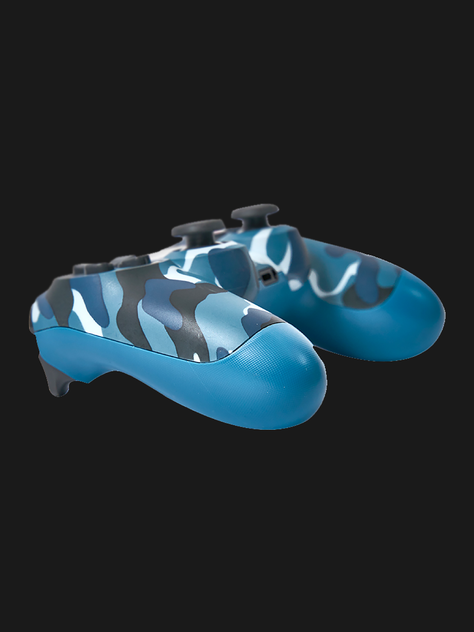 Control Gamepad Inalámbrico Njoytech Camuflado Azul Para Ps4-3