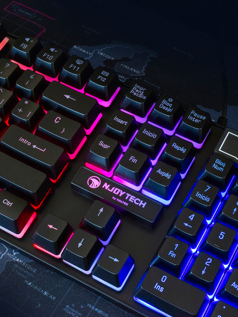 Teclado Gamer Njoytech con Retroiluminación RGB-2