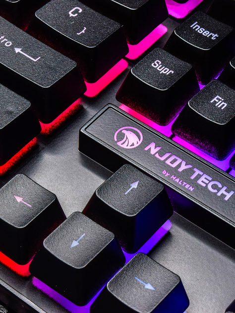 Teclado Gamer Njoytech con Retroiluminación RGB-3