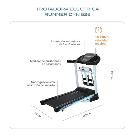 Trotadora Eléctrica Bodytrainer Runner Dyn 525 C/app Fitshow-1