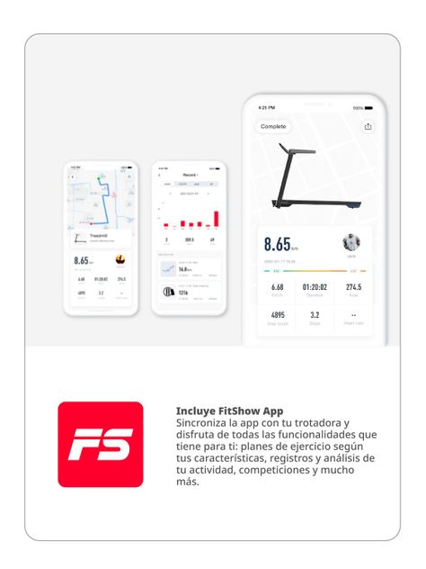 Trotadora Eléctrica Runner DYN 525 Lite C/App FitShow-6