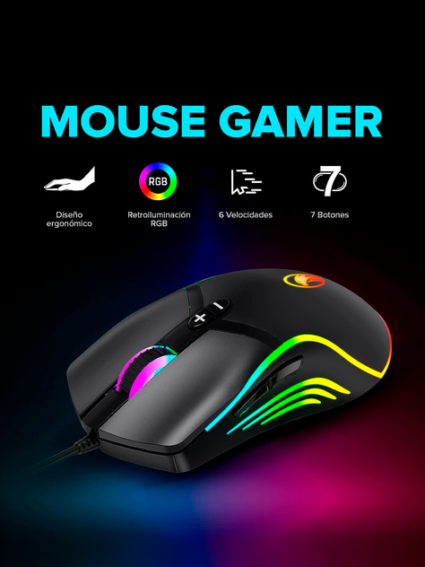 Set Gamer Njoytech con Teclado, Mouse, Audífonos y Mouse Pad-2