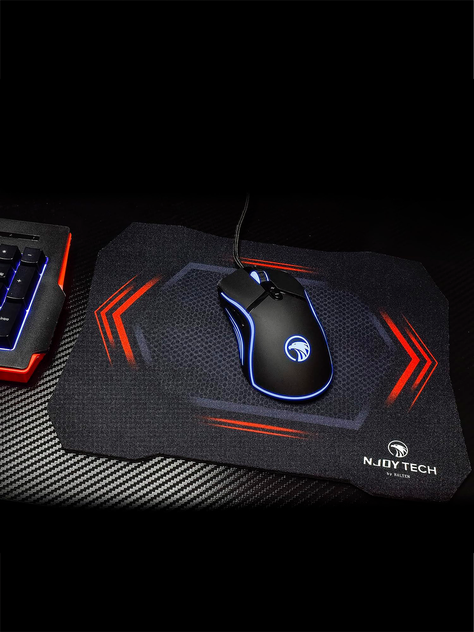 Set Gamer Njoytech con Teclado, Mouse, Audífonos y Mouse Pad-4