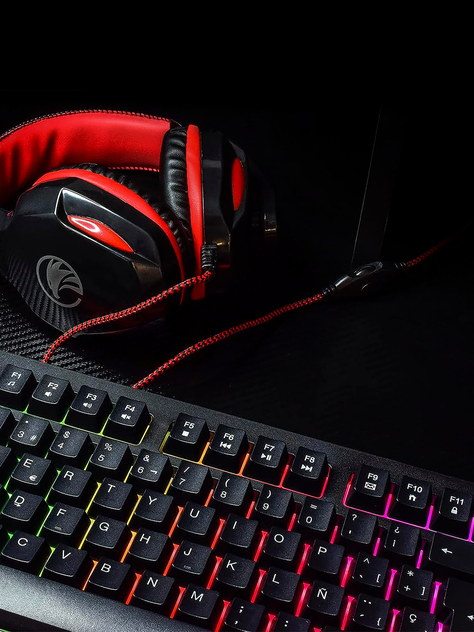 Set Gamer Njoytech con Teclado, Mouse, Audífonos y Mouse Pad-5