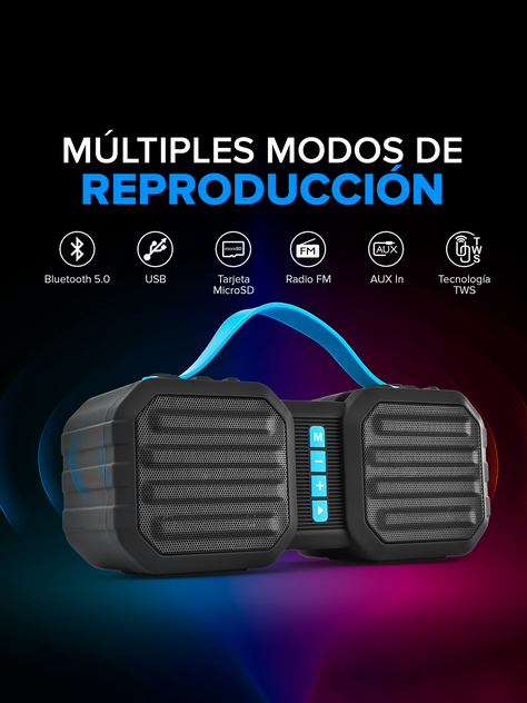 Parlante Inalámbrico NjoyTech con Soporte Para Celular-1