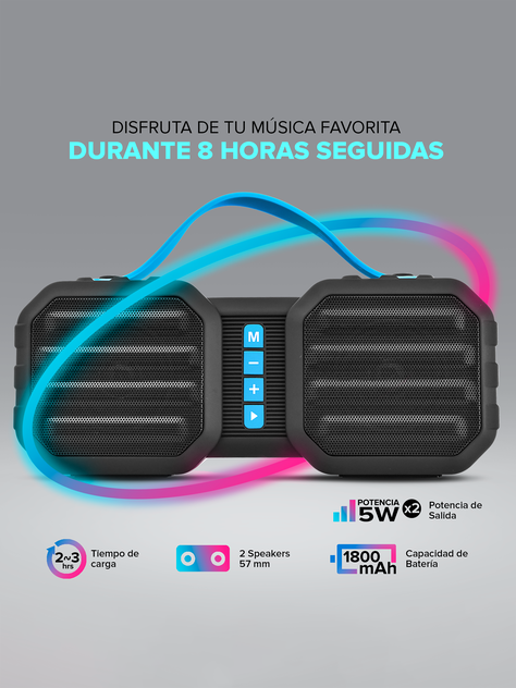 Parlante Inalámbrico NjoyTech con Soporte Para Celular-5