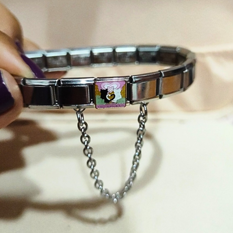 Pack Brazalete Italiano + Charms + Cadena de Seguridad-1