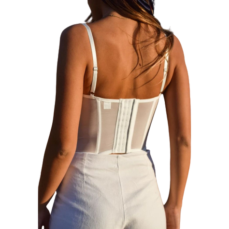 Corset Urban Outfitters Blanco-2