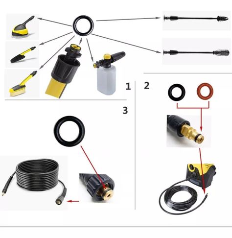 Kit Reparación De Oring Para Karcher K2 a K7-1