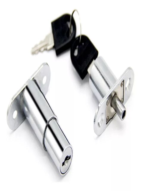 Cerradura O Chapa Cajón Tipo Boton Para Muebles 10un-2