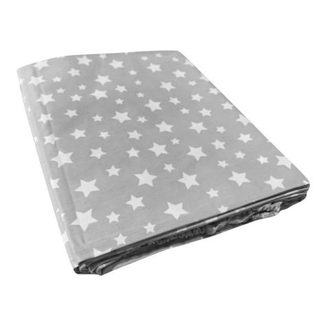 Set de sabanas Estrellas Gris  100% algodón cuna-0