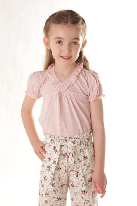 Blusa Niña Bebe M/C Maya Rosado Kids-2