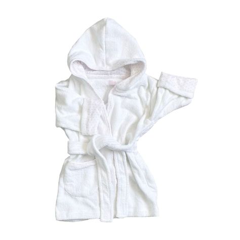Bata de Baño Bebe Puntitos Rosado-0