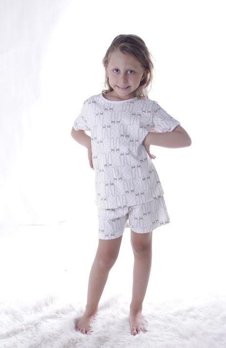 Pijama Niña Corto 2 Piezas Ballet-1
