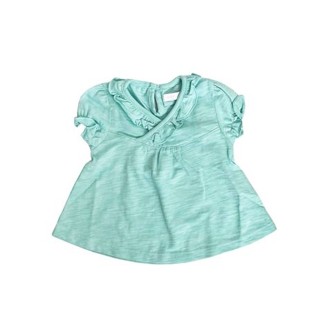 Blusa Niña Bebe M/C Maya Verde Kids-0
