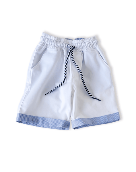 Short Niño Blanco Lino Kids-0