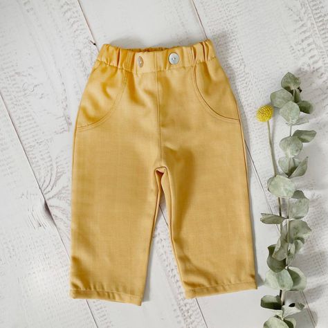 Pantalón Niña Bebe Mostaza Bibi-2