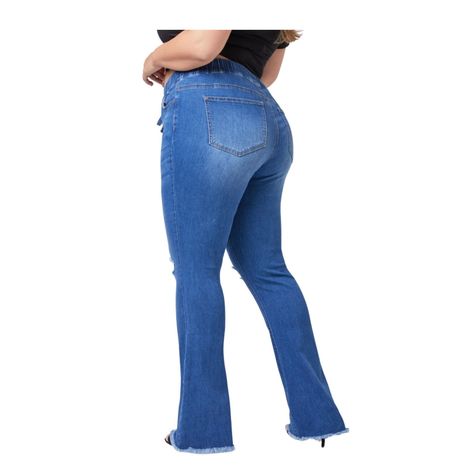 Jeans Bota Ancha Talla Plus-2