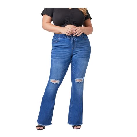 Jeans Bota Ancha Talla Plus-1