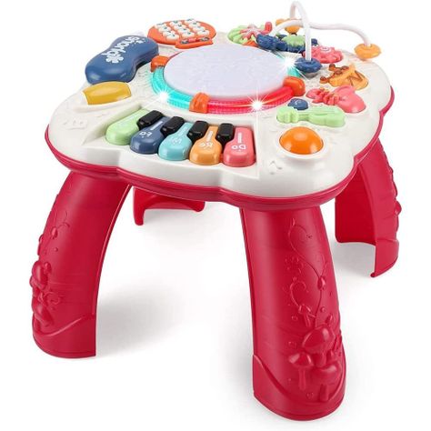 Mesa de Aprendizaje Musical Juguete Didáctico Rosa -0