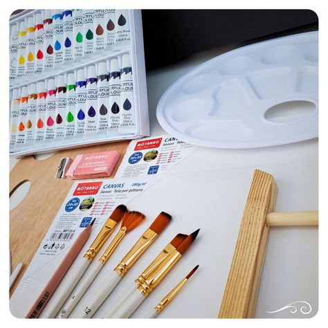 Set Arte Pinturas Acrílicas Kit arte 45 Piezas 24 Colores-4
