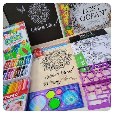 Set de Arte Kit  de Dibujo Para Colorear c lápices 61 Pcs-1