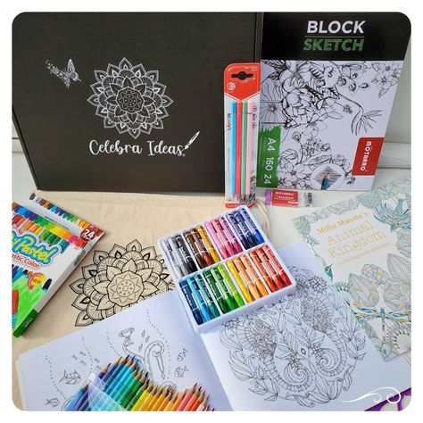 Set de Arte Kit  de Dibujo Para Colorear c lápices 61 Pcs-4